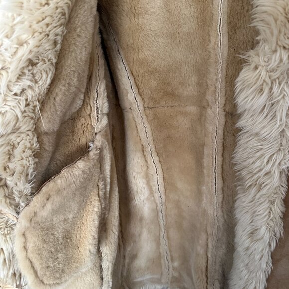 "Almost Famous" Look Alike Fur Lined Suede Jacket - Picture 6 of 6